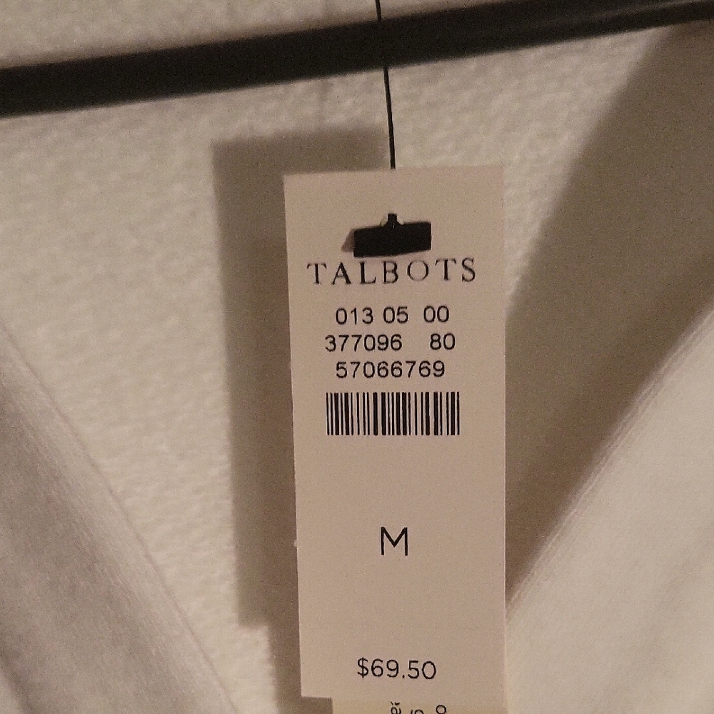 Talbots Ivory Collared Top - Picture 3 of 9